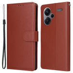 For Xiaomi Redmi Note 13 Pro+ 5G Case PU Leather Stand Phone Cover with 3 Card Slots