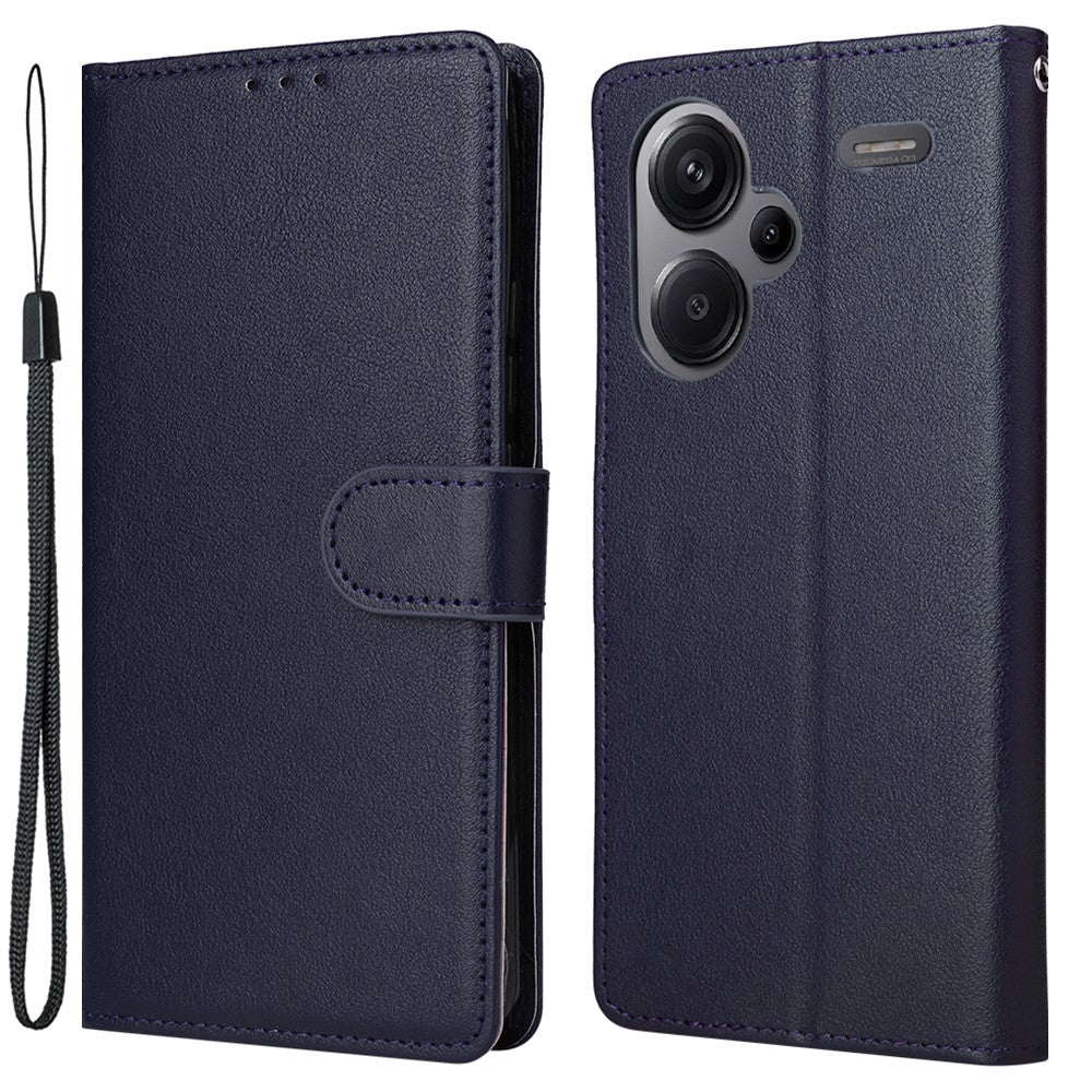 For Xiaomi Redmi Note 13 Pro+ 5G Case PU Leather Stand Phone Cover with 3 Card Slots