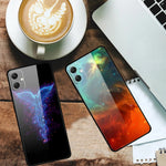 Til Samsung Galaxy A05 4G etui PC+hærdet glas+TPU stødsikker telefoncover