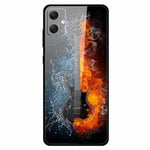 Til Samsung Galaxy A05 4G etui PC+hærdet glas+TPU stødsikker telefoncover