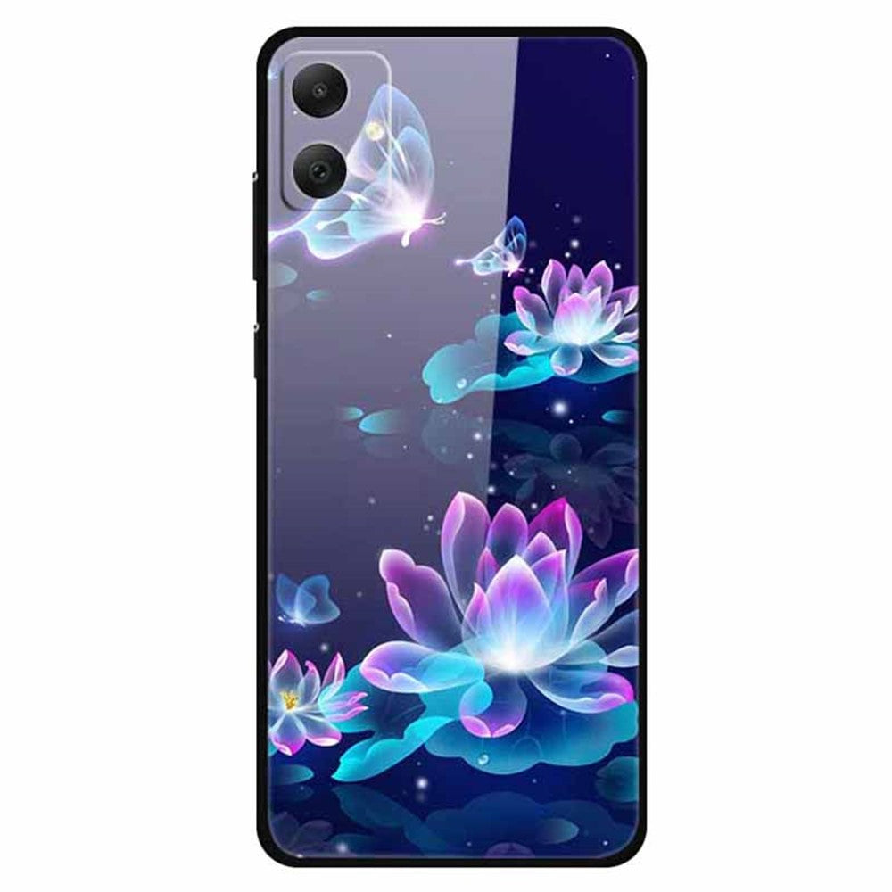 Til Samsung Galaxy A05 4G etui PC+hærdet glas+TPU stødsikker telefoncover