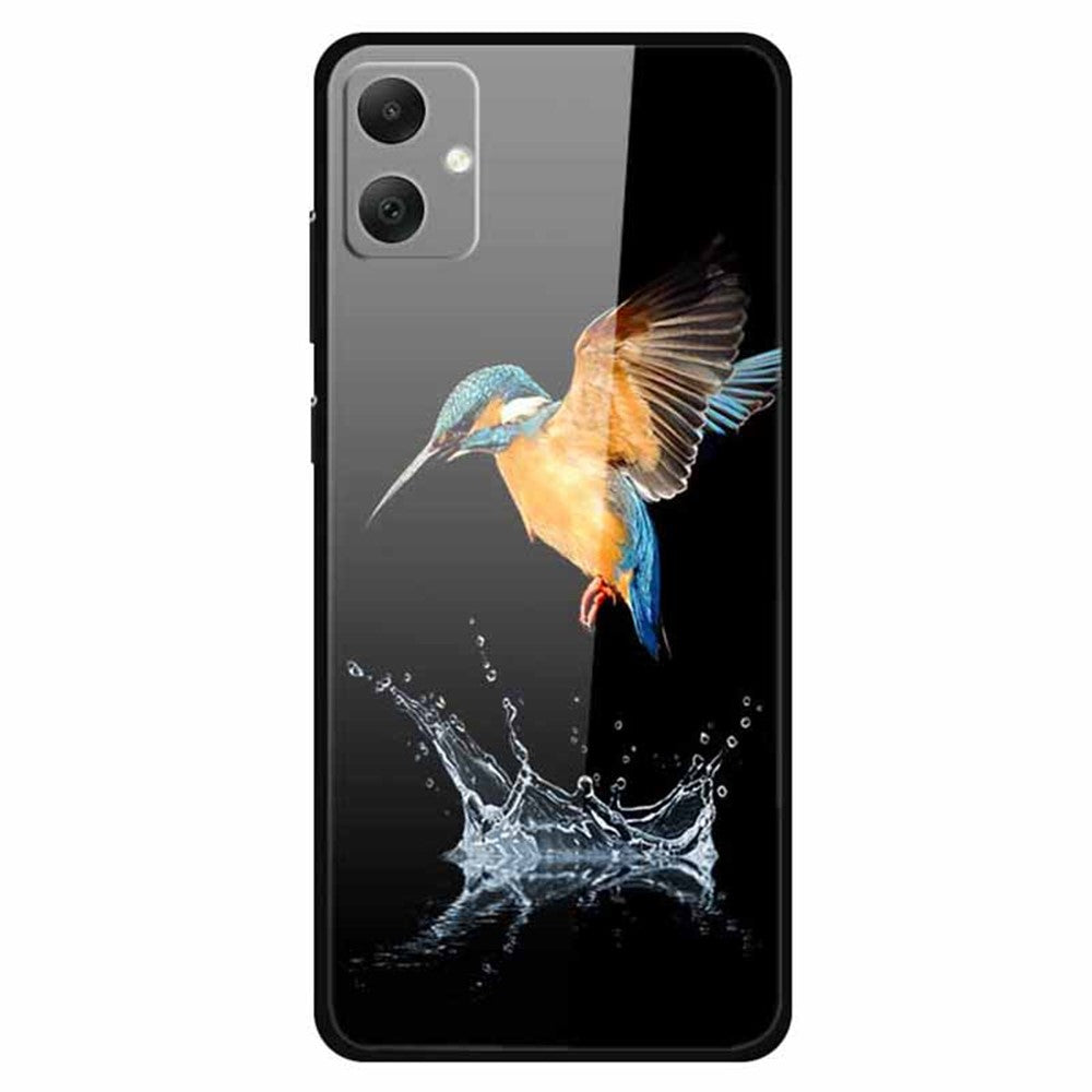 Til Samsung Galaxy A05 4G etui PC+hærdet glas+TPU stødsikker telefoncover