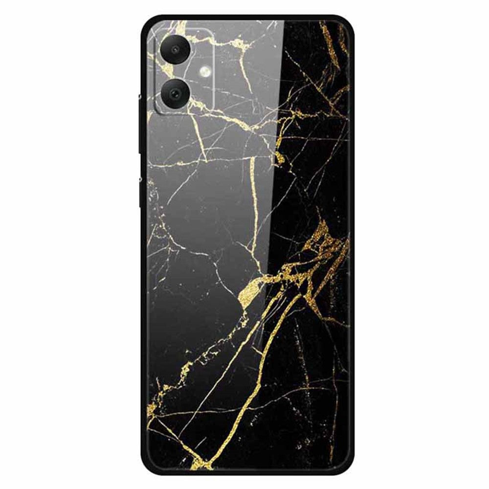 Til Samsung Galaxy A05 4G etui PC+hærdet glas+TPU stødsikker telefoncover