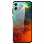 Til Samsung Galaxy A05 4G etui PC+hærdet glas+TPU stødsikker telefoncover