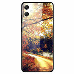 Til Samsung Galaxy A05 4G etui PC+hærdet glas+TPU stødsikker telefoncover
