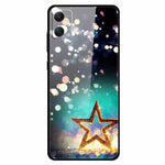 Til Samsung Galaxy A05 4G etui PC+hærdet glas+TPU stødsikker telefoncover