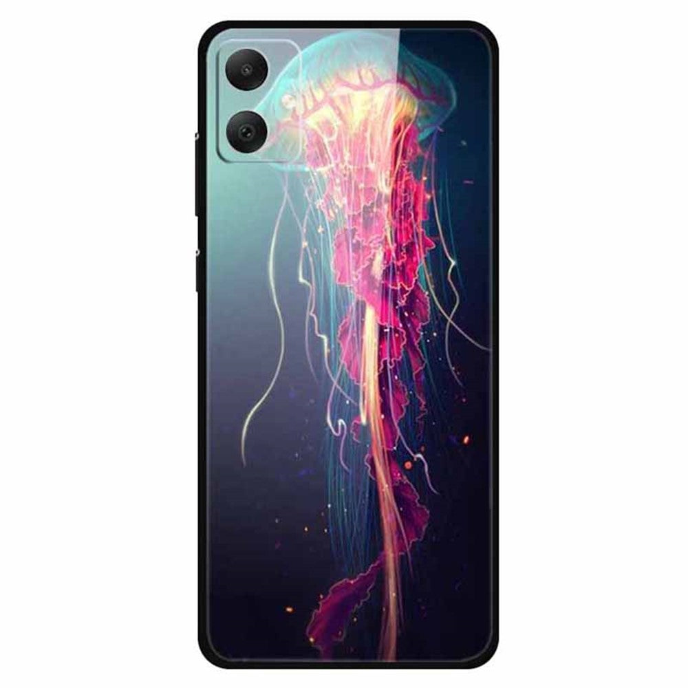 Til Samsung Galaxy A05 4G etui PC+hærdet glas+TPU stødsikker telefoncover