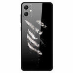 Til Samsung Galaxy A05 4G etui PC+hærdet glas+TPU stødsikker telefoncover