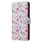 For Samsung Galaxy S24 Ultra Lacquered Flower Leather Phone Wallet Cover