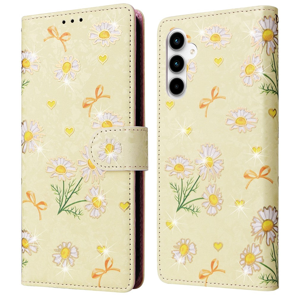 Til Samsung Galaxy A35 5G lædercover med RFID-blokerende kortlommer