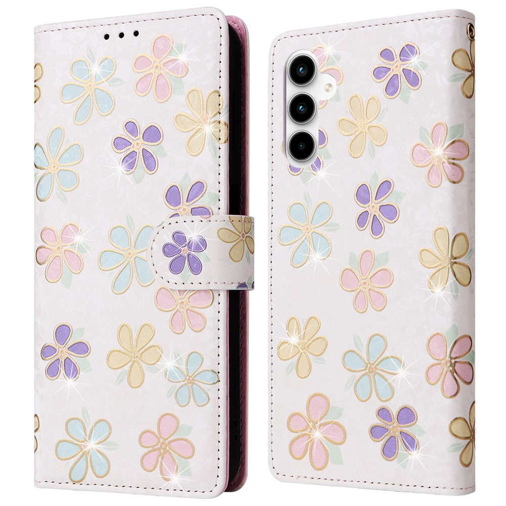 Til Samsung Galaxy A35 5G lædercover med RFID-blokerende kortlommer