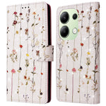For Xiaomi Redmi Note 13 4G Case Lacquered Leather Cover with RFID Blocking Card Slots
