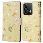 For Xiaomi Redmi Note 13 5G Wallet Case RFID Blocking Lacquered Leather Cover