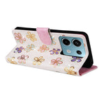 For Xiaomi Redmi Note 13 Pro 5G / Poco X6 5G Case Lacquered Flower Leather Wallet Phone Cover