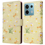For Xiaomi Redmi Note 13 Pro 5G / Poco X6 5G Case Lacquered Flower Leather Wallet Phone Cover
