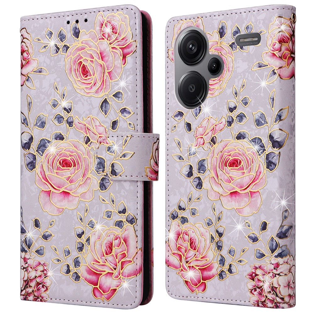 For Xiaomi Redmi Note 13 Pro+ 5G Case Leather Lacquered Phone Cover RFID Blocking