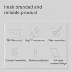 IMAK UX-5 Series For Xiaomi 14 Ultra TPU Case Slim Fit Crystal Clear Phone Cover