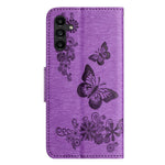For Samsung Galaxy A15 5G Wallet Case PU Leather Butterflies Flower Phone Cover