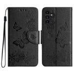 For Samsung Galaxy A15 5G Wallet Case PU Leather Butterflies Flower Phone Cover