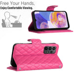For Samsung Galaxy A33 5G Leather Case Phone Stand Cover with 7 Card Slots and Hand Strap
