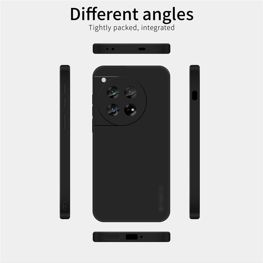 PINWUYO JK Touching Series för OnePlus 12 5G-skal med reptåligt mjukt TPU-bakstycke