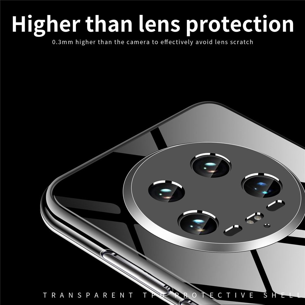 MOFI För Xiaomi 14 Ultra TPU-skal Transparent mobilskydd Reptåligt