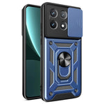 Xiaomi Poco X6 Pro 5G / Redmi K70E 5G-skal PC+TPU fallskyddande mobilskal med glidande linsfönster