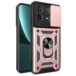 Xiaomi Poco X6 Pro 5G / Redmi K70E 5G-skal PC+TPU fallskyddande mobilskal med glidande linsfönster