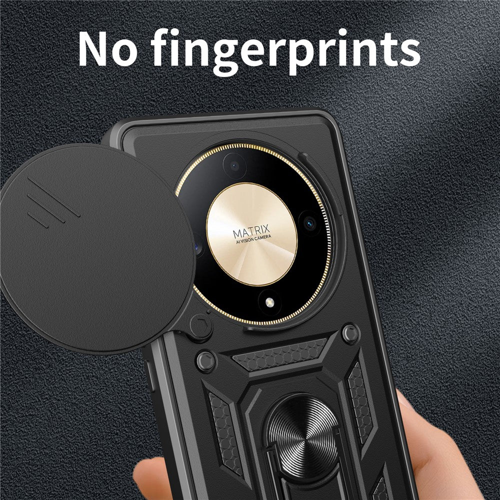 Til Honor X9b 5G / Magic6 Lite 5G mobiltelefonetuier TPU+PC Skydelinsedæksel
