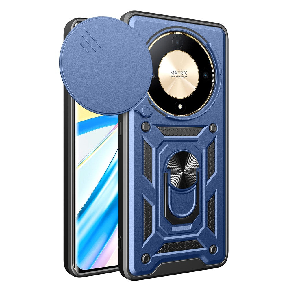 Til Honor X9b 5G / Magic6 Lite 5G mobiltelefonetuier TPU+PC Skydelinsedæksel