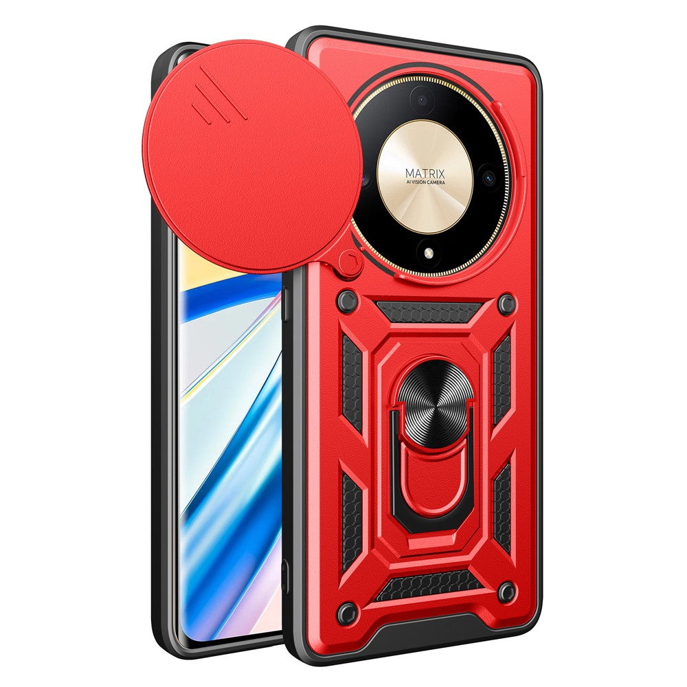 Til Honor X9b 5G / Magic6 Lite 5G mobiltelefonetuier TPU+PC Skydelinsedæksel