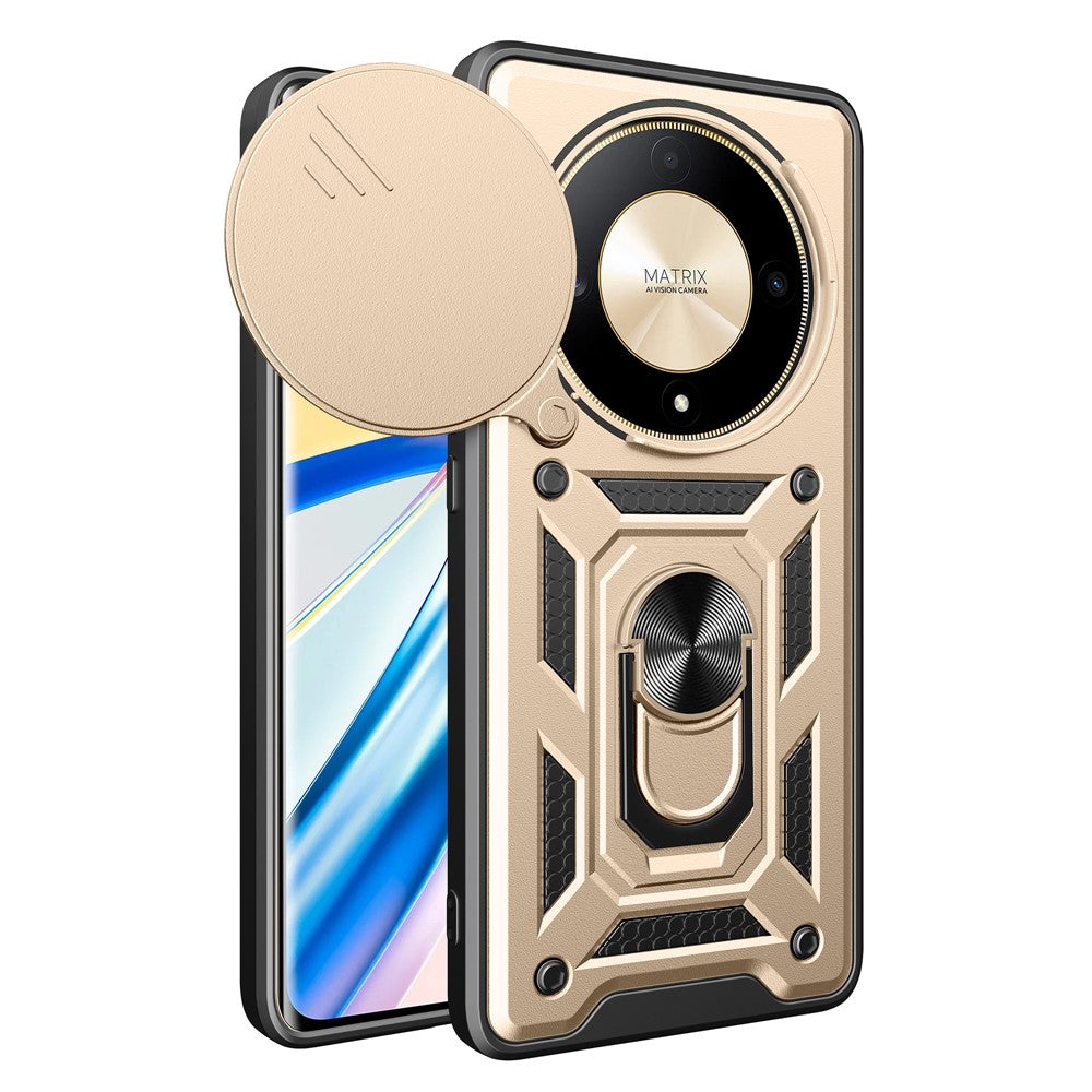 Til Honor X9b 5G / Magic6 Lite 5G mobiltelefonetuier TPU+PC Skydelinsedæksel