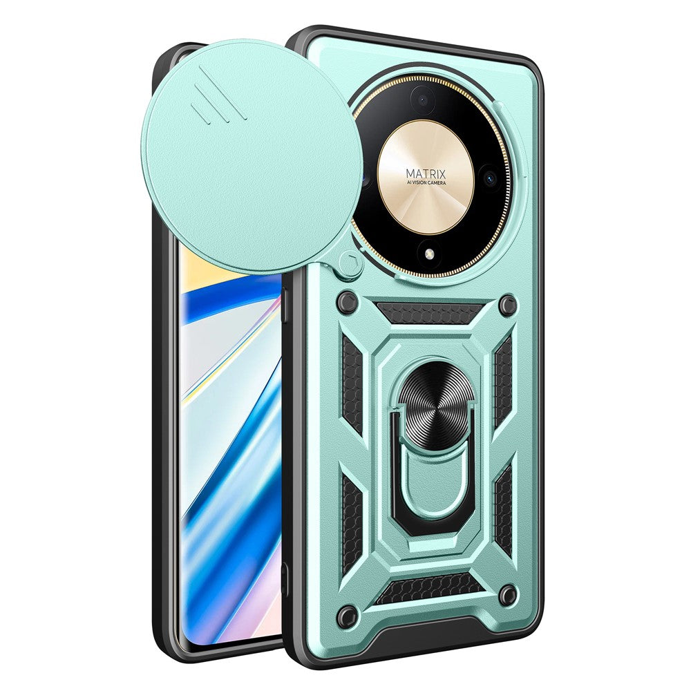 Til Honor X9b 5G / Magic6 Lite 5G mobiltelefonetuier TPU+PC Skydelinsedæksel