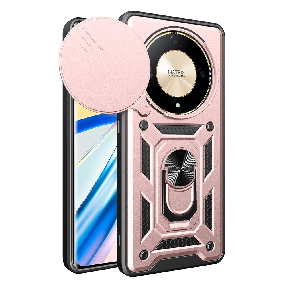 Til Honor X9b 5G / Magic6 Lite 5G mobiltelefonetuier TPU+PC Skydelinsedæksel