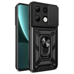 For Xiaomi Redmi Note 13 4G Case Scratch-resistant PC+TPU Kickstand Phone Shell