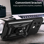 For Xiaomi Redmi Note 13 4G Case Scratch-resistant PC+TPU Kickstand Phone Shell