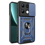 For Xiaomi Redmi Note 13 4G Case Scratch-resistant PC+TPU Kickstand Phone Shell