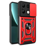 For Xiaomi Redmi Note 13 4G Case Scratch-resistant PC+TPU Kickstand Phone Shell