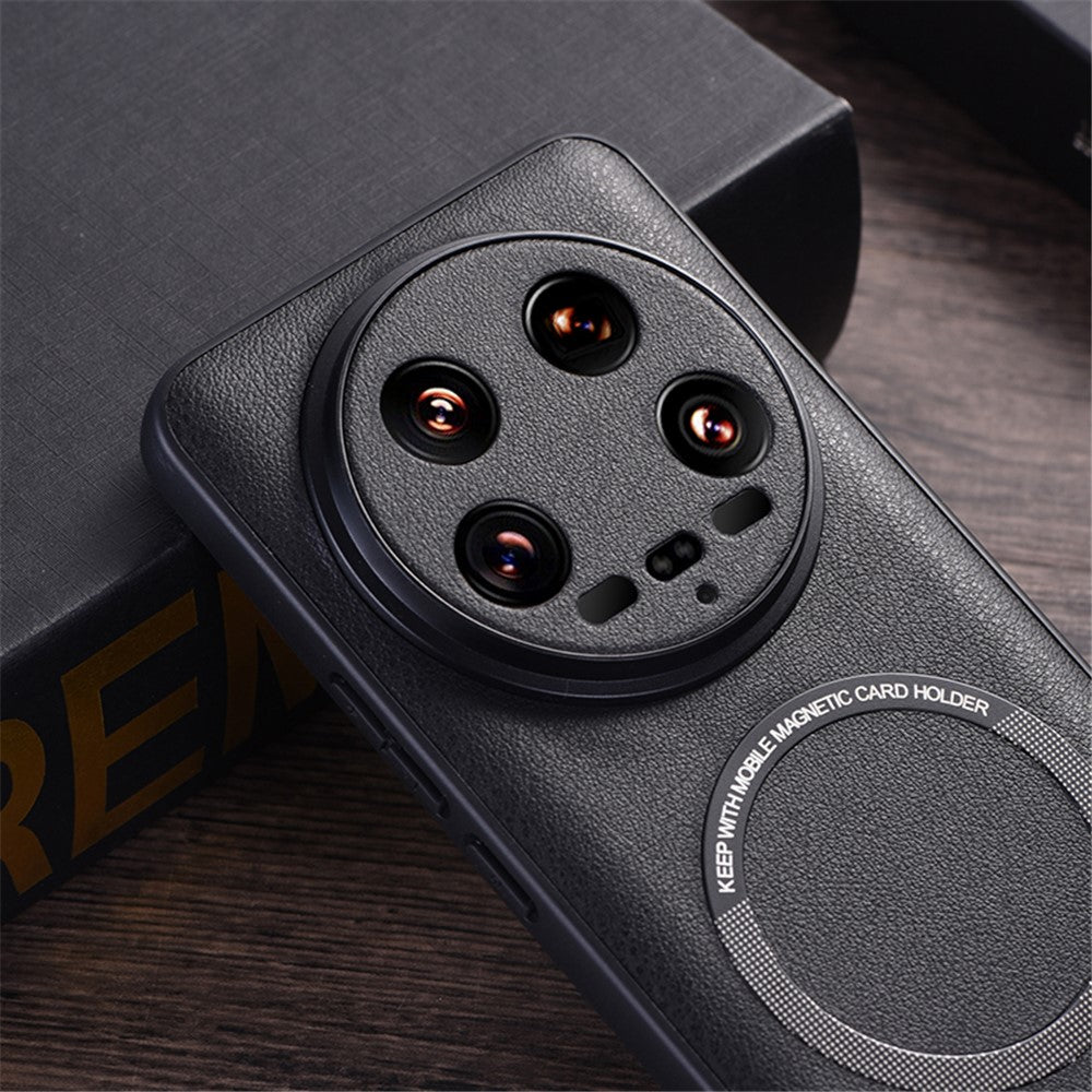 Xiaomi 14 Ultra magnetisk cover med TPU belagt med PU-læder, magnetisk cover