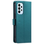 For Samsung Galaxy A73 5G Case Rhombus Grid PU Leather Crossbody Phone Cover