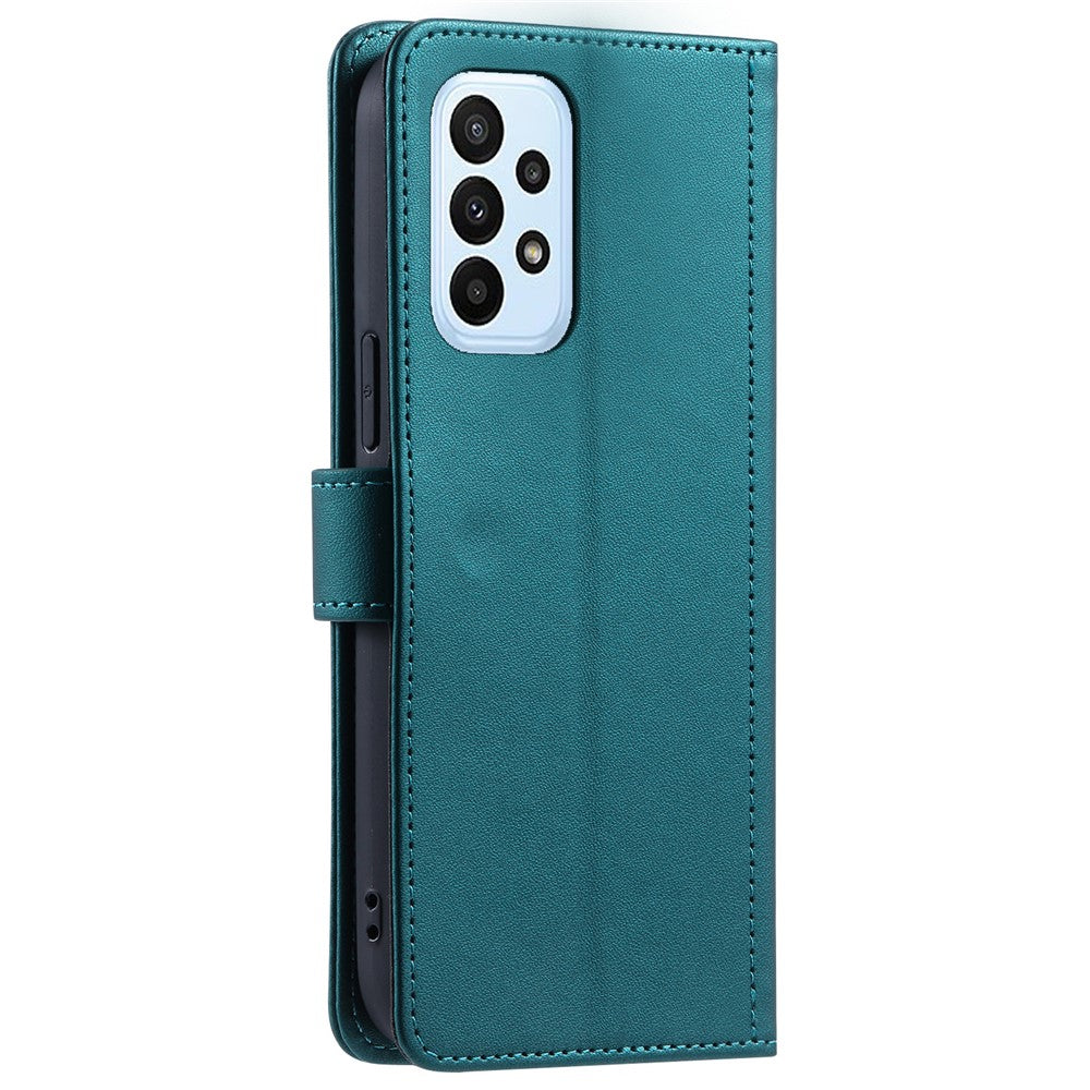 For Samsung Galaxy A73 5G Case Rhombus Grid PU Leather Crossbody Phone Cover