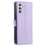 For Samsung Galaxy A24 4G (162.1 x 77.6 x 8.3mm) Case Wallet Leather Cover with Shoulder Strap