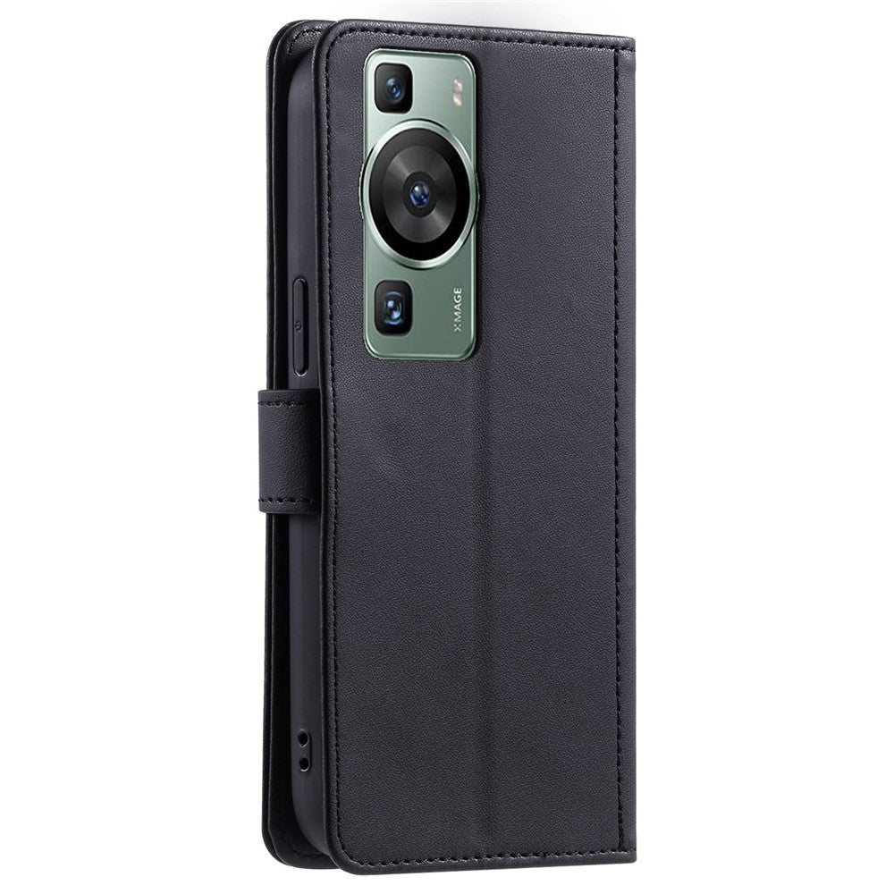 Huawei P60 / P60 Pro Plånboksfodral Lädermobilfodral Romb Rutmönster