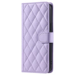 Til Samsung Galaxy A33 5G Lædercover Diamantgitter Telefoncover med Pungstativ