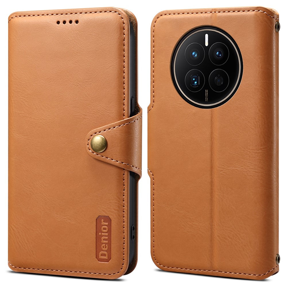 DENIOR För Huawei Mate 50 4G Läder Plånboksfodral Fullt Skydd