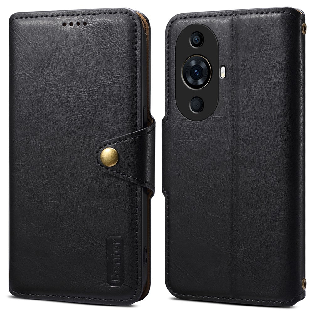 DENIOR För Huawei Nova 11 Pro / Nova 11 Ultra Skal Läder + TPU Plånboksfodral