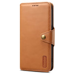 DENIOR For Huawei Mate 50 Pro 4G Wallet Case Cowhide Texture Leather + TPU Phone Cover