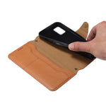 DENIOR For Samsung Galaxy A51 4G SM-A515 Case Leather Phone Cover with Wallet Stand