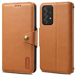 DENIOR For Samsung Galaxy A52 4G / 5G / A52s 5G Leather Phone Case with Wallet Card Slots