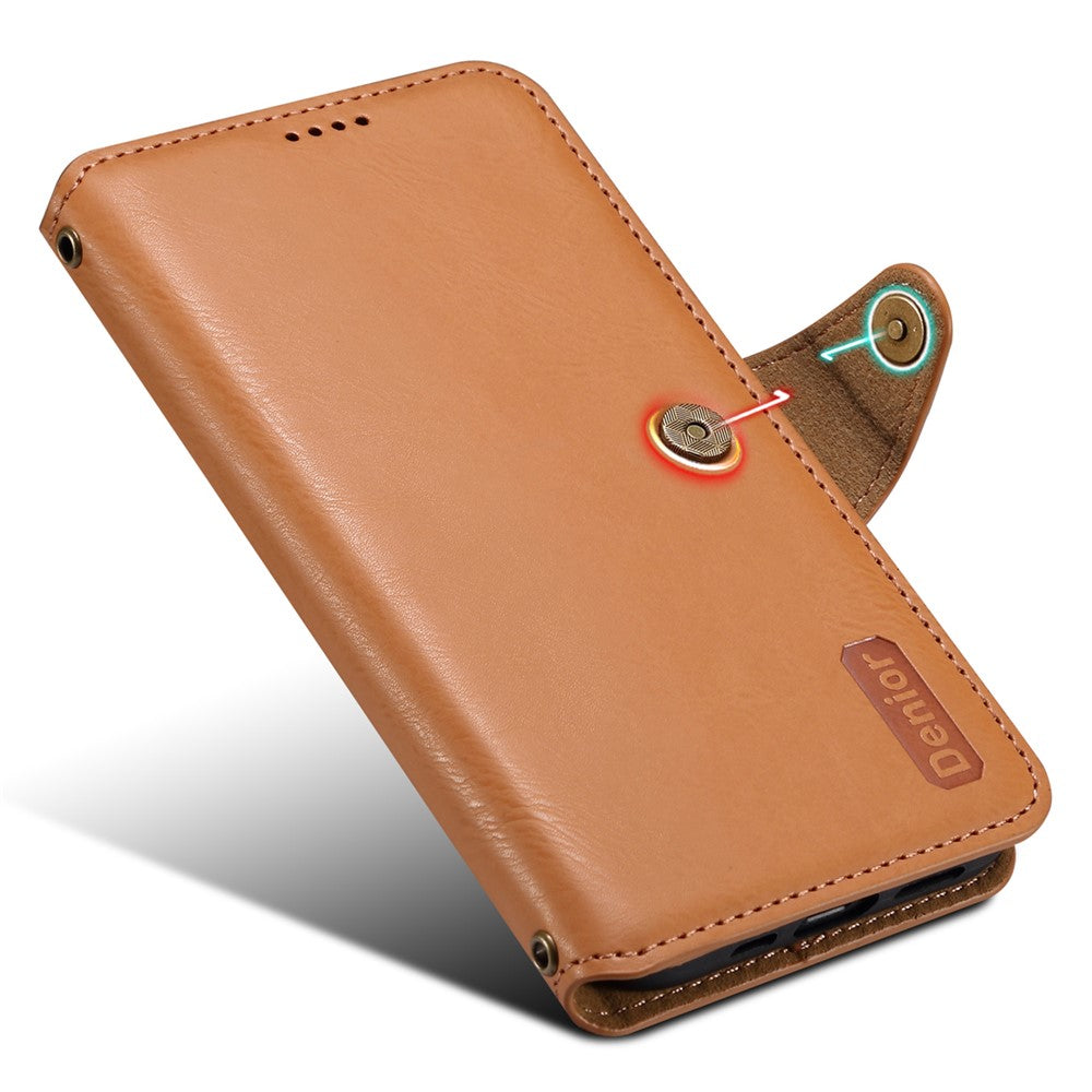 DENIOR For Samsung Galaxy A52 4G / 5G / A52s 5G Leather Phone Case with Wallet Card Slots